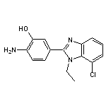 2-amino-5-(7-chloro-1-ethyl-1H-1,3-benzodiazol-2-yl)phenol