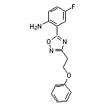 4-fluoro-2-[3-(2-phenoxyethyl)-1,2,4-oxadiazol-5-yl]aniline