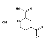 2-carbamoylpiperidine-4-carboxylic acid hydrochloride