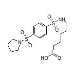 6-[4-(Pyrrolidin-1-ylsulfonyl)phenylsulfonamido]hexanoic Acid