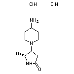 3-(4-aminopiperidin-1-yl)pyrrolidine-2,5-dione dihydrochloride