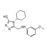 4-Cyclohexyl-5-[[(3-methoxyphenyl)amino]methyl]-4H-1,2,4-triazole-3-thiol