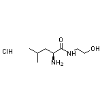 (2S)-2-amino-N-(2-hydroxyethyl)-4-methylpentanamide hydrochloride