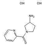 1-(pyridine-2-carbonyl)pyrrolidin-3-amine dihydrochloride