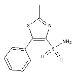 2-methyl-5-phenyl-1,3-thiazole-4-sulfonamide