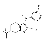 (2-amino-6-tert-butyl-4,5,6,7-tetrahydro-1-benzothien-3-yl)(3-fluorophenyl)methanone