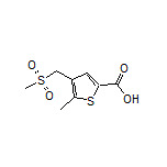 5-Methyl-4-[(methylsulfonyl)methyl]thiophene-2-carboxylic Acid