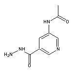 N-[5-(hydrazinecarbonyl)pyridin-3-yl]acetamide