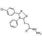 2-{[5-(4-chlorophenyl)-4-phenyl-4H-1,2,4-triazol-3-yl]sulfanyl}acetohydrazide