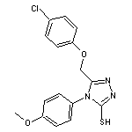 5-(4-chlorophenoxymethyl)-4-(4-methoxyphenyl)-4H-1,2,4-triazole-3-thiol