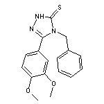 4-benzyl-3-(3,4-dimethoxyphenyl)-4,5-dihydro-1H-1,2,4-triazole-5-thione