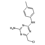 6-(chloromethyl)-N-(4-methylphenyl)-1,3,5-triazine-2,4-diamine