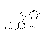 (2-amino-6-tert-butyl-4,5,6,7-tetrahydro-1-benzothien-3-yl)(4-methylphenyl)methanone