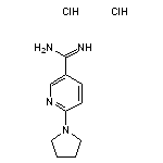 6-(pyrrolidin-1-yl)pyridine-3-carboximidamide dihydrochloride