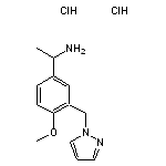 1-[4-methoxy-3-(1H-pyrazol-1-ylmethyl)phenyl]ethan-1-amine dihydrochloride