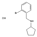 N-[(2-bromophenyl)methyl]cyclopentanamine hydrochloride