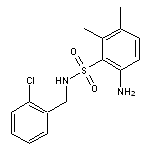 6-amino-N-[(2-chlorophenyl)methyl]-2,3-dimethylbenzene-1-sulfonamide