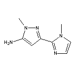 1-methyl-3-(1-methyl-1H-imidazol-2-yl)-1H-pyrazol-5-amine