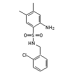 2-amino-N-[(2-chlorophenyl)methyl]-4,5-dimethylbenzene-1-sulfonamide