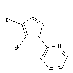 4-bromo-3-methyl-1-(pyrimidin-2-yl)-1H-pyrazol-5-amine