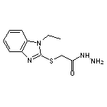 2-[(1-ethyl-1H-1,3-benzodiazol-2-yl)sulfanyl]acetohydrazide