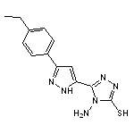 4-amino-5-[3-(4-ethylphenyl)-1H-pyrazol-5-yl]-4H-1,2,4-triazole-3-thiol