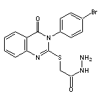 2-{[3-(4-bromophenyl)-4-oxo-3,4-dihydroquinazolin-2-yl]sulfanyl}acetohydrazide