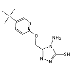 4-amino-5-[(4-tert-butylphenoxy)methyl]-4H-1,2,4-triazole-3-thiol