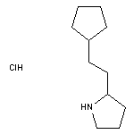 2-(2-cyclopentylethyl)pyrrolidine hydrochloride