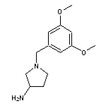 1-[(3,5-dimethoxyphenyl)methyl]pyrrolidin-3-amine