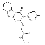 2-{[4-(4-methylphenyl)-3-oxo-8-thia-4,6-diazatricyclo[7.4.0.0^{2,7}]trideca-1(9),2(7),5-trien-5-yl]sulfanyl}acetohydrazide