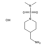 4-(aminomethyl)-N,N-dimethylpiperidine-1-sulfonamide hydrochloride