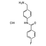 N-[4-(aminomethyl)phenyl]-4-fluorobenzamide hydrochloride