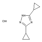 3,5-dicyclopropyl-1H-1,2,4-triazole hydrochloride