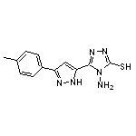 4-amino-5-[3-(4-methylphenyl)-1H-pyrazol-5-yl]-4H-1,2,4-triazole-3-thiol