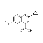 2-cyclopropyl-6-methoxyquinoline-4-carboxylic acid