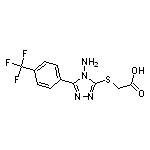 2-({4-amino-5-[4-(trifluoromethyl)phenyl]-4H-1,2,4-triazol-3-yl}sulfanyl)acetic acid