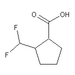 2-(difluoromethyl)cyclopentane-1-carboxylic acid