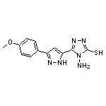 4-amino-5-[3-(4-methoxyphenyl)-1H-pyrazol-5-yl]-4H-1,2,4-triazole-3-thiol