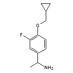 1-[4-(cyclopropylmethoxy)-3-fluorophenyl]ethan-1-amine