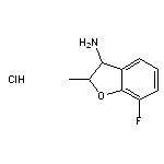 7-fluoro-2-methyl-2,3-dihydro-1-benzofuran-3-amine hydrochloride