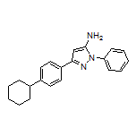 5-Amino-3-(4-cyclohexylphenyl)-1-phenylpyrazole