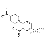 1-[4-(aminosulfonyl)-2-nitrophenyl]piperidine-4-carboxylic acid