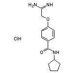 4-(carbamimidoylmethoxy)-N-cyclopentylbenzamide hydrochloride