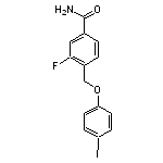 3-fluoro-4-(4-iodophenoxymethyl)benzamide