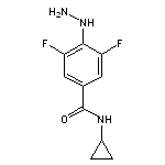 N-cyclopropyl-3,5-difluoro-4-hydrazinylbenzamide