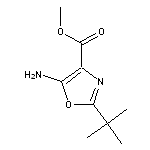 methyl 5-amino-2-tert-butyl-1,3-oxazole-4-carboxylate