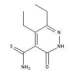 5,6-diethyl-3-oxo-2,3-dihydropyridazine-4-carbothioamide