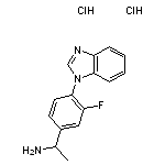 1-[4-(1H-1,3-benzodiazol-1-yl)-3-fluorophenyl]ethan-1-amine dihydrochloride