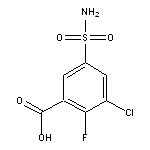 3-chloro-2-fluoro-5-sulfamoylbenzoic acid